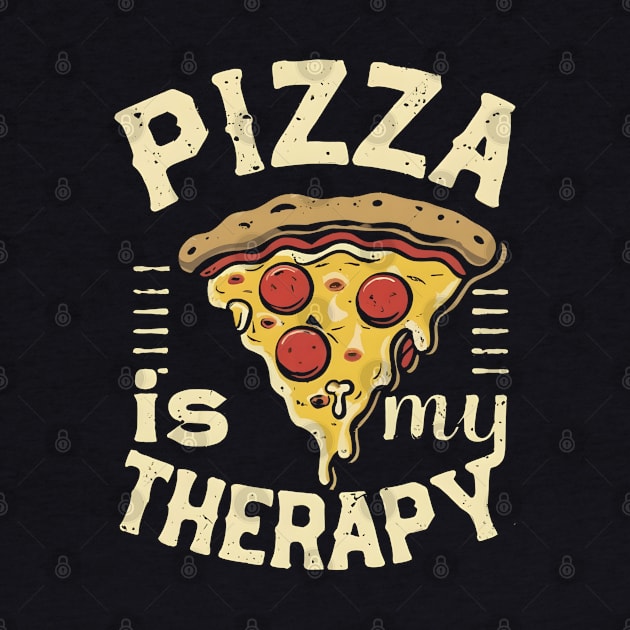 Pizza is my therapy by NomiCrafts